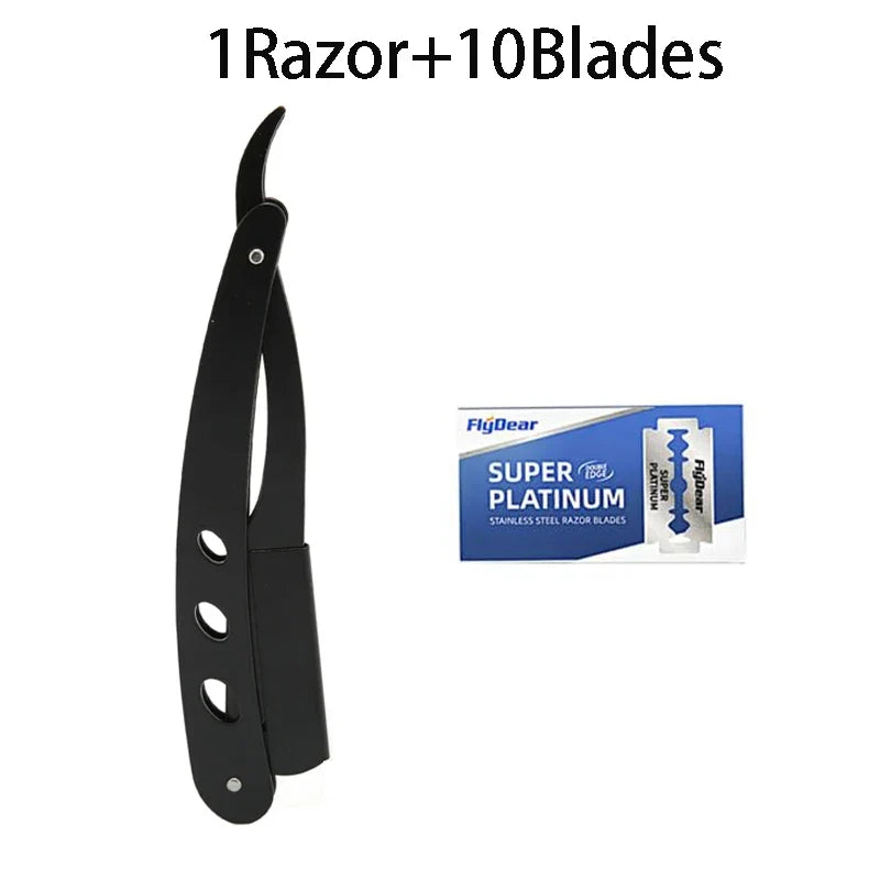 Men's Folding Straight Razor – Sharp Stainless Steel Blade