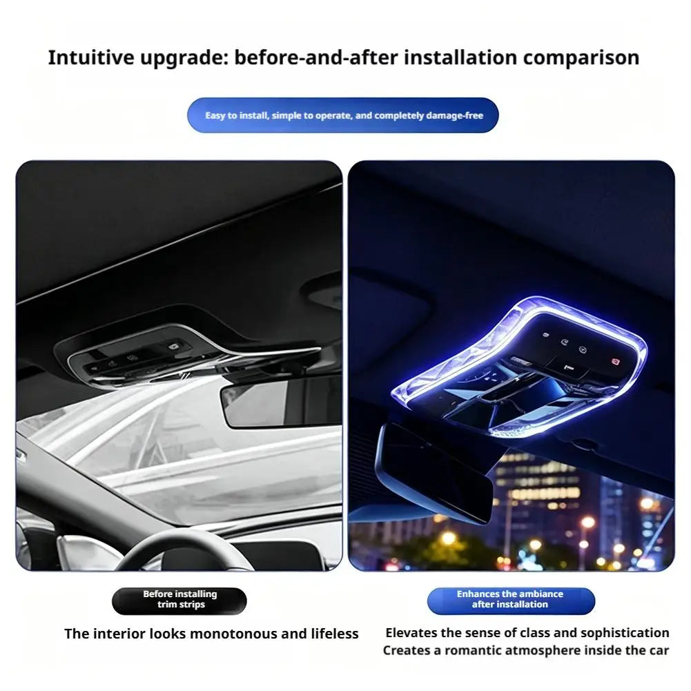 Crystal Ambient Light Trim for Mercedes W213 W206 GLC GLE EQE
