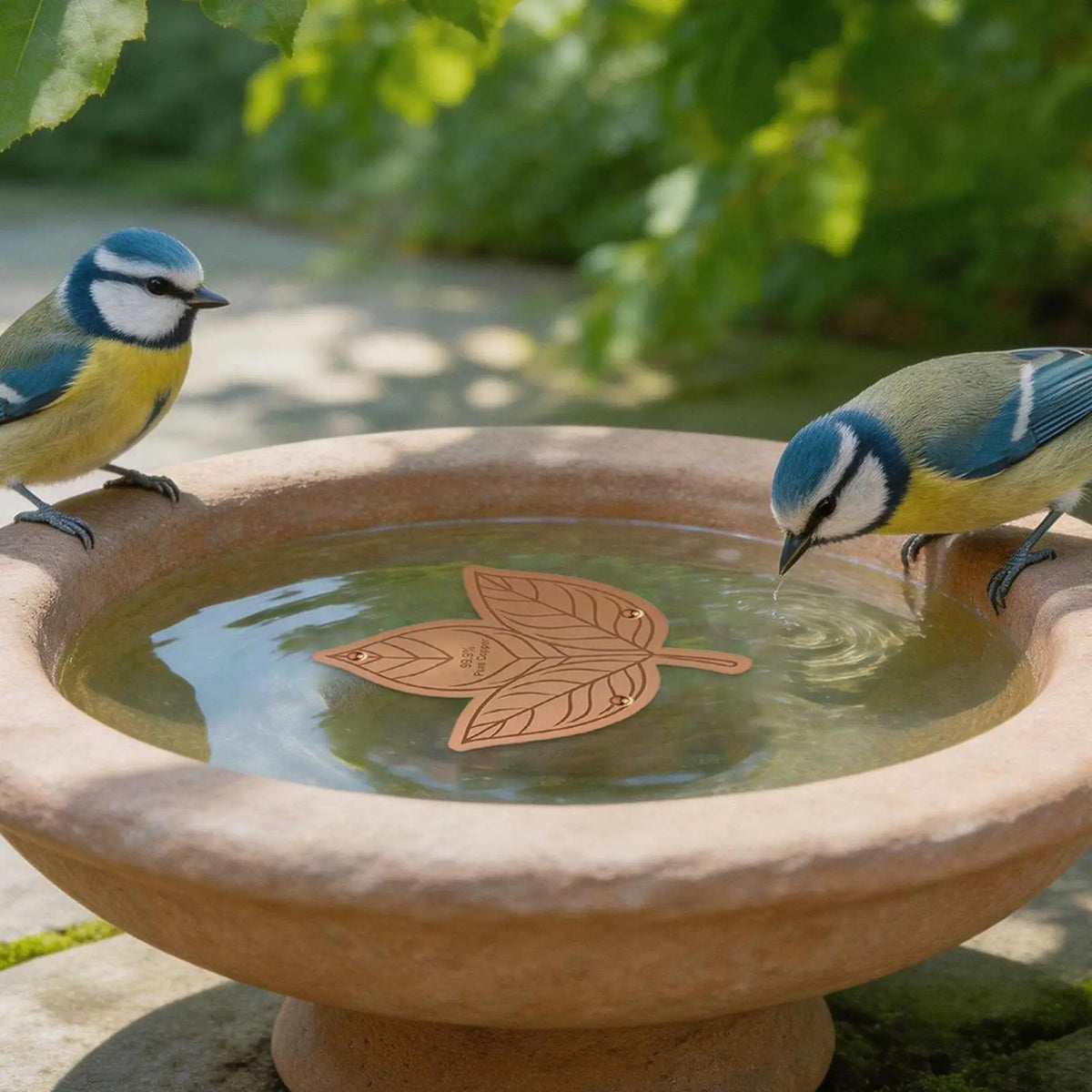 Copper Bird Bath Purifier Disk – Triple-Point Support