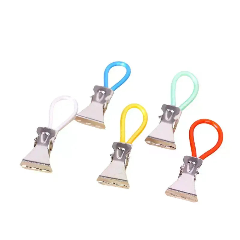 Colorful Stainless Steel Towel & Shower Curtain Clips