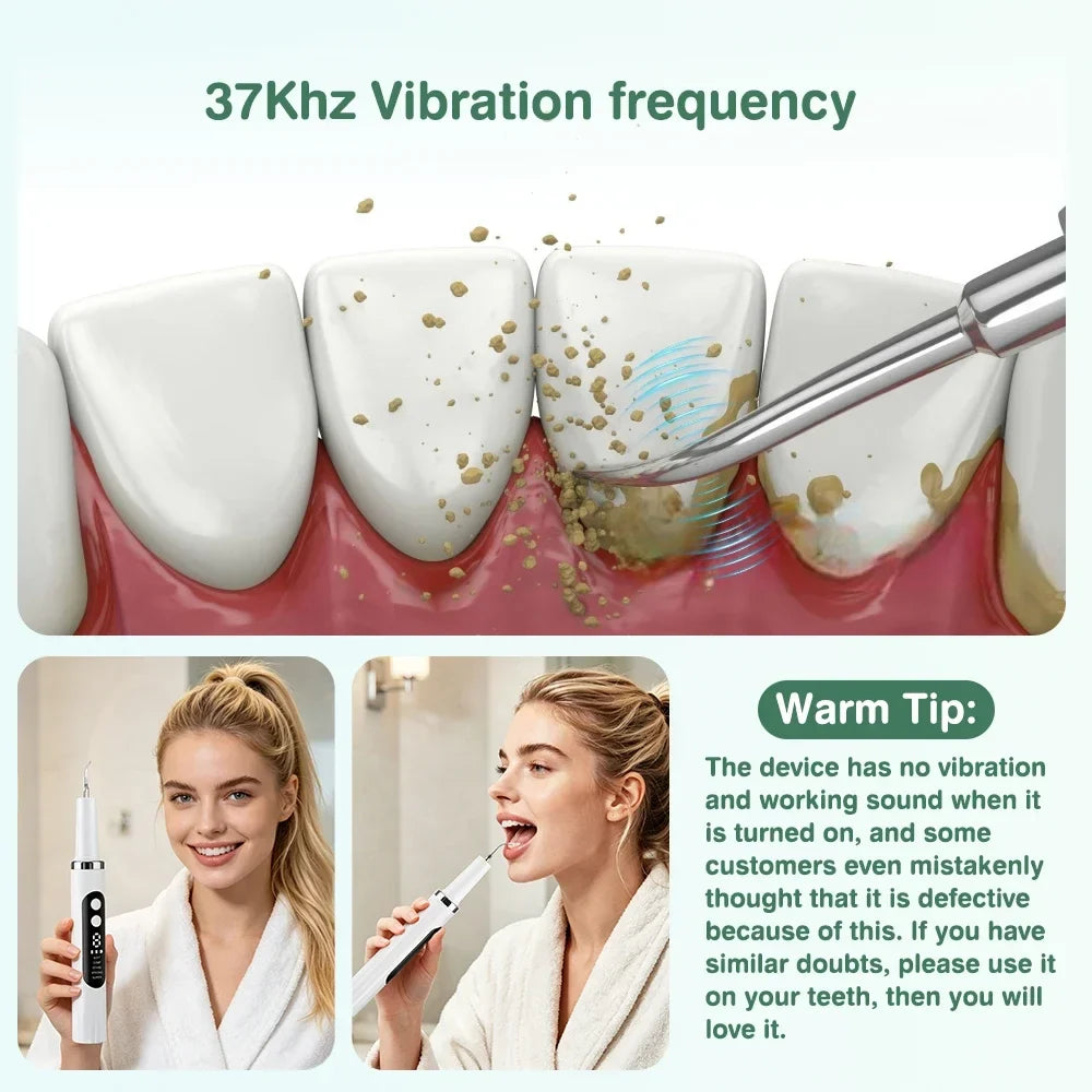 AFDEAL Ultrasonic Dental Scaler – 5 Modes, 9 Levels, LED Light