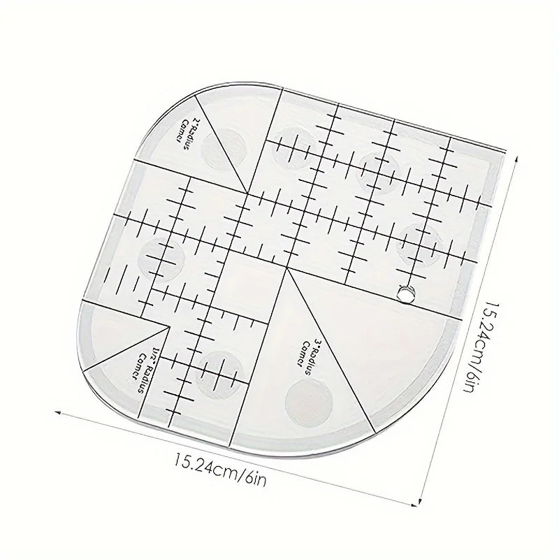 Acrylic Corner Quilting Ruler – DIY Sewing Template Tool