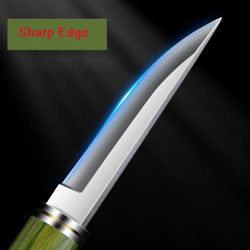 Bamboo Handle Stainless Steel Meat & Deboning Knife | BBQ