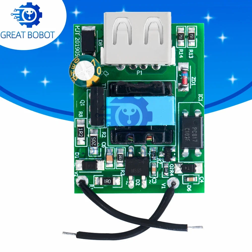 USB Buck Converter Module – 12V–72V to 5V 1A Isolated DC Power Supply