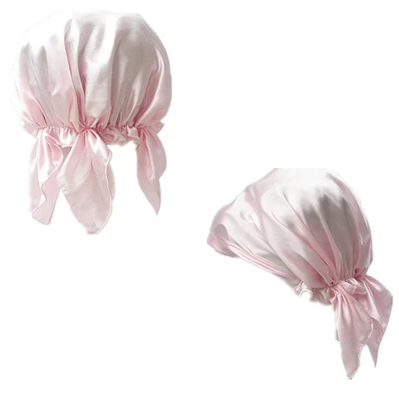 100% Mulberry Silk Sleep Beanie – Night Cap & Hair Wrap
