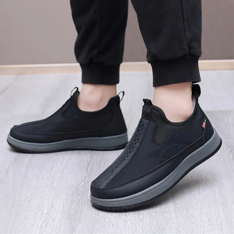 Men's Waterproof High-Top Snow Boots – Warm Winter Shoes