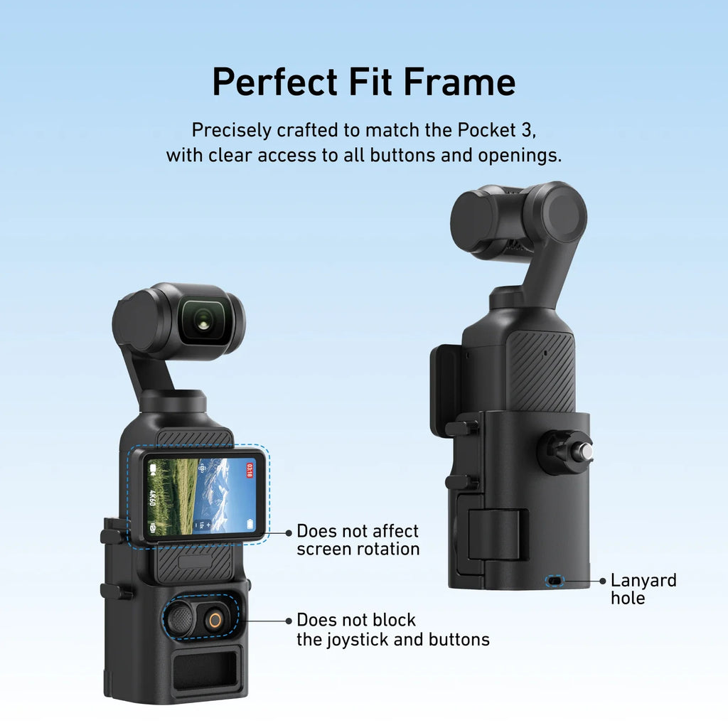TELESIN Quick Release Backpack Mount DJI Pocket 3 Camera Accessories