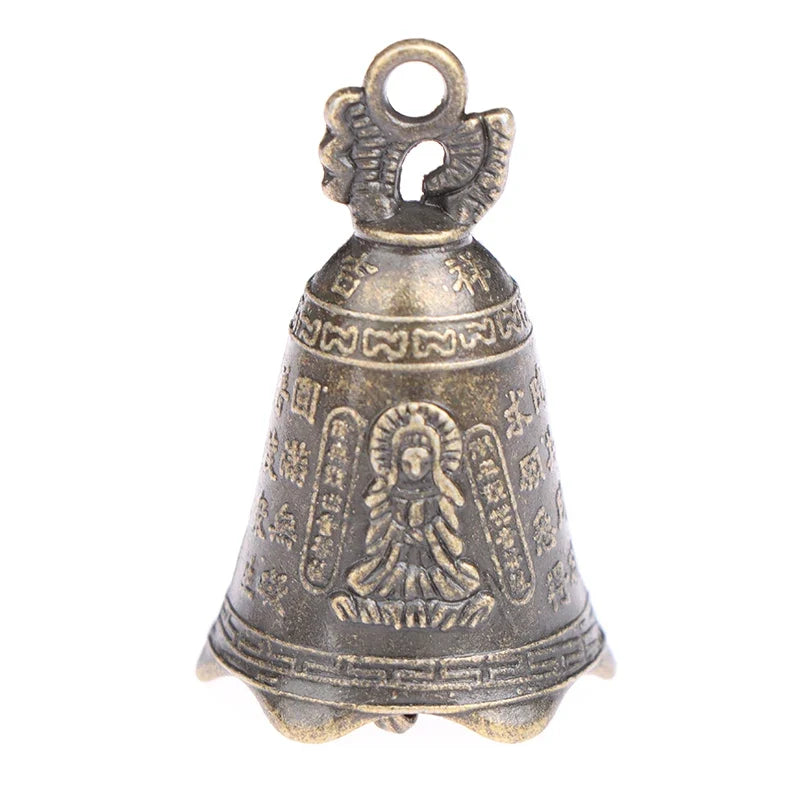Antique Guanyin Bell – Chinese Mini Feng Shui Bronze Sculpture