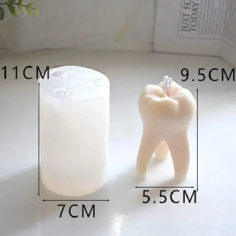 3D Teeth Silicone Mold – Candle, Resin, Soap & Gypsum Craft