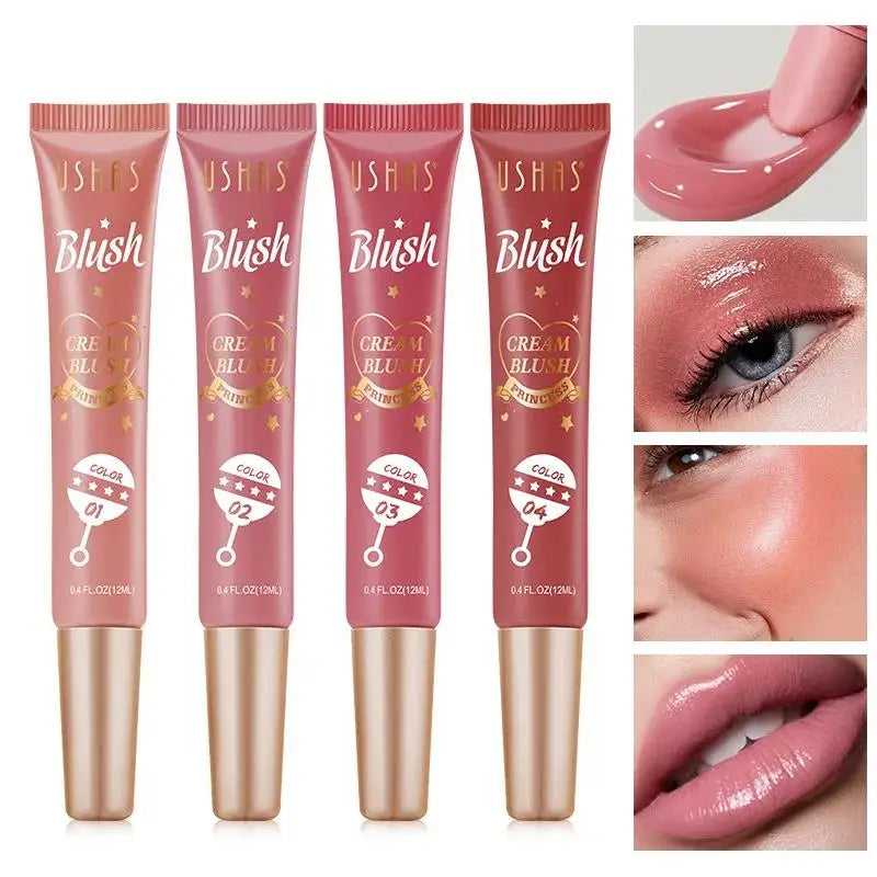 USHAS Korean Liquid Blush – Multi-Use Cream for Cheeks, Lips & Eyes