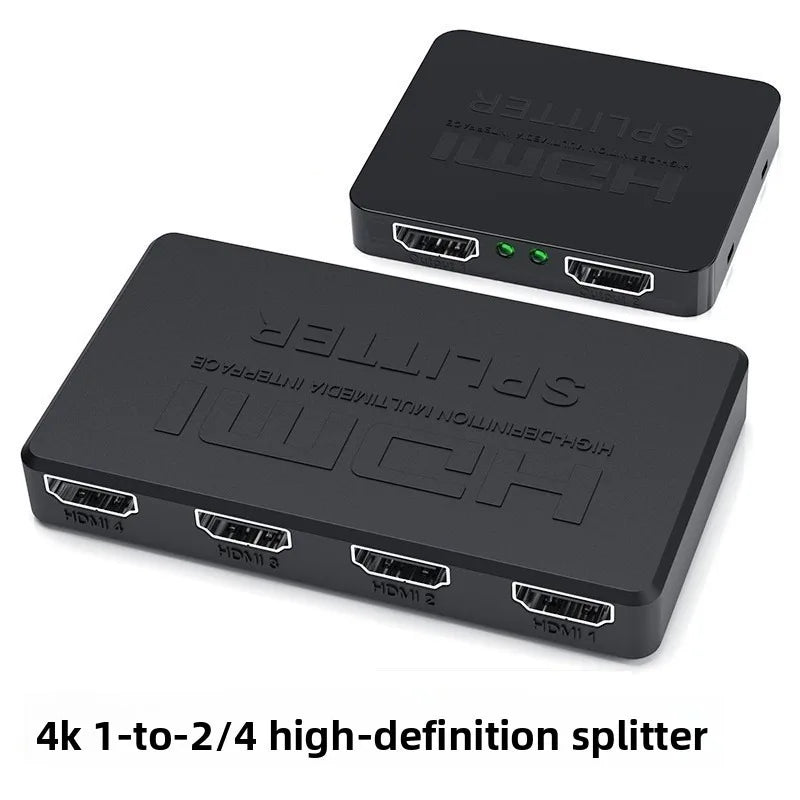 1x4 HDMI Splitter 4K – 1 In 4 Out Hub for PS4, TV & Laptop