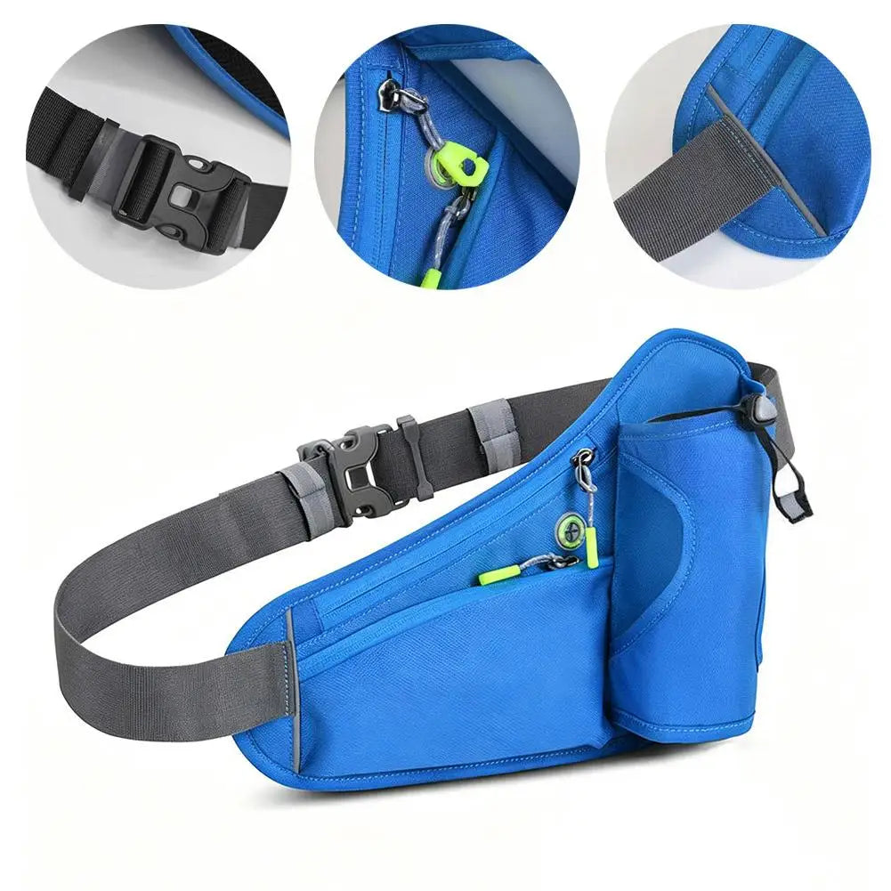 Unisex Running Waist Pack with Water Bottle Holder | Fanny Belt