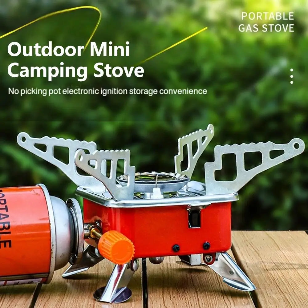 Portable Foldable Windproof Camping Gas Stove for Backpacking