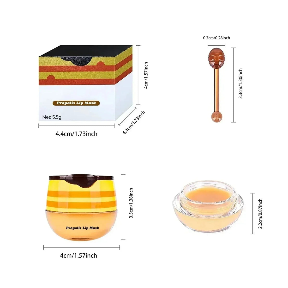 LUXURYTO Lip Sleep Mask – Strawberry Honey Overnight Lip Balm