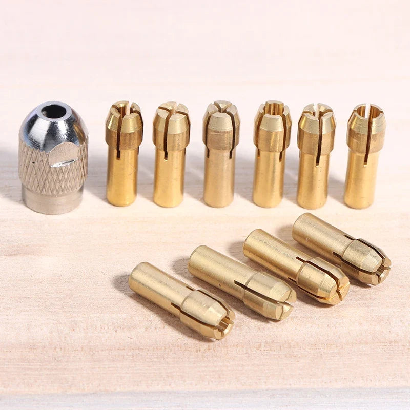 M8 M7 Nuts Drill Chucks Adapter Mini Chuck Micro Collet Brass Power