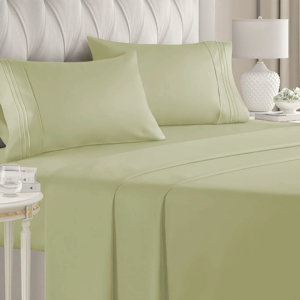 Battilo 4-Piece Luxury Microfiber Bed Sheet Set | All Sizes