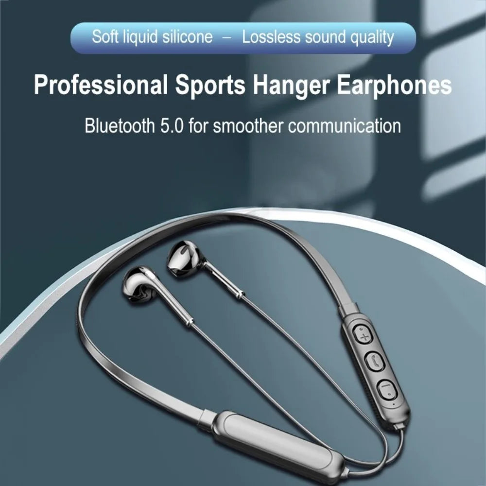 Bluetooth 5.0 Neck-Hanging Wireless Earphones with Mic