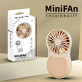 URGGU Mini Pocket Fan with Mirror & Light | USB-C Rechargeable
