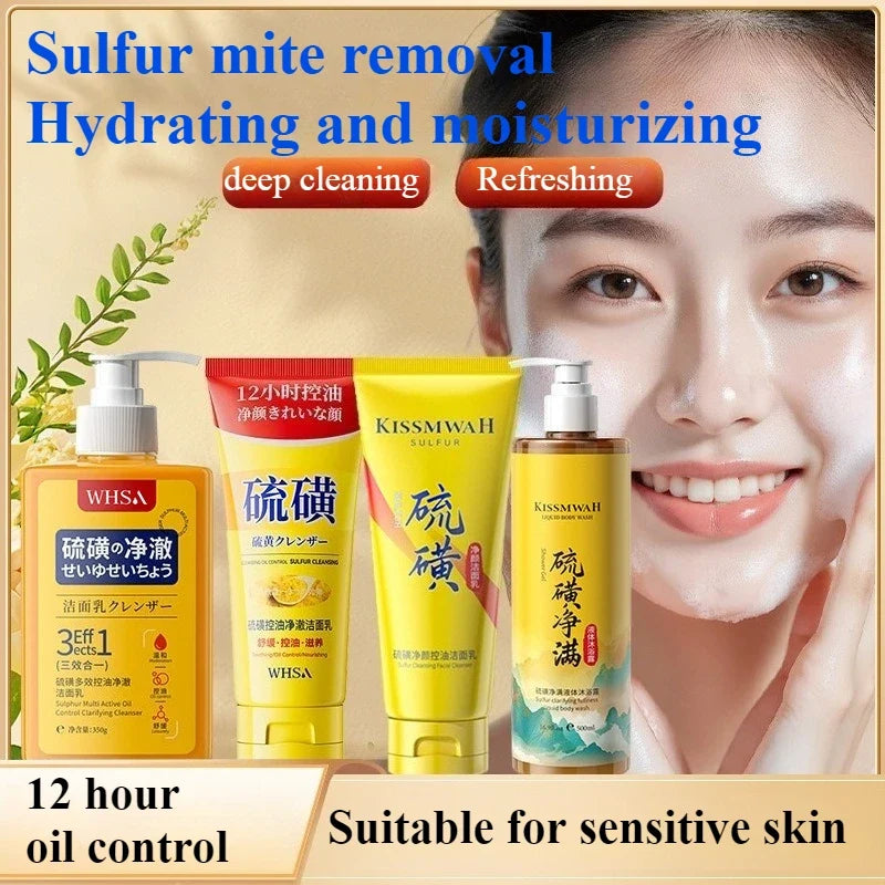 Sulfur Deep Cleansing Facial & Body Wash – Oil Control