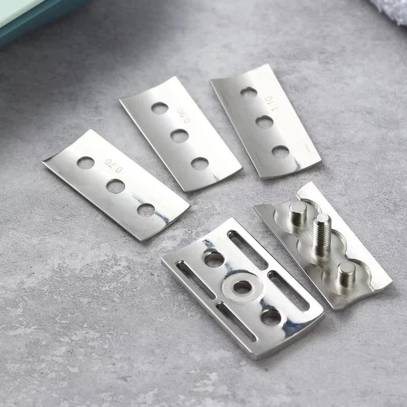 YAQI Trifecta Adjustable 316 SS Safety Razor Head – 3 Blade Gaps