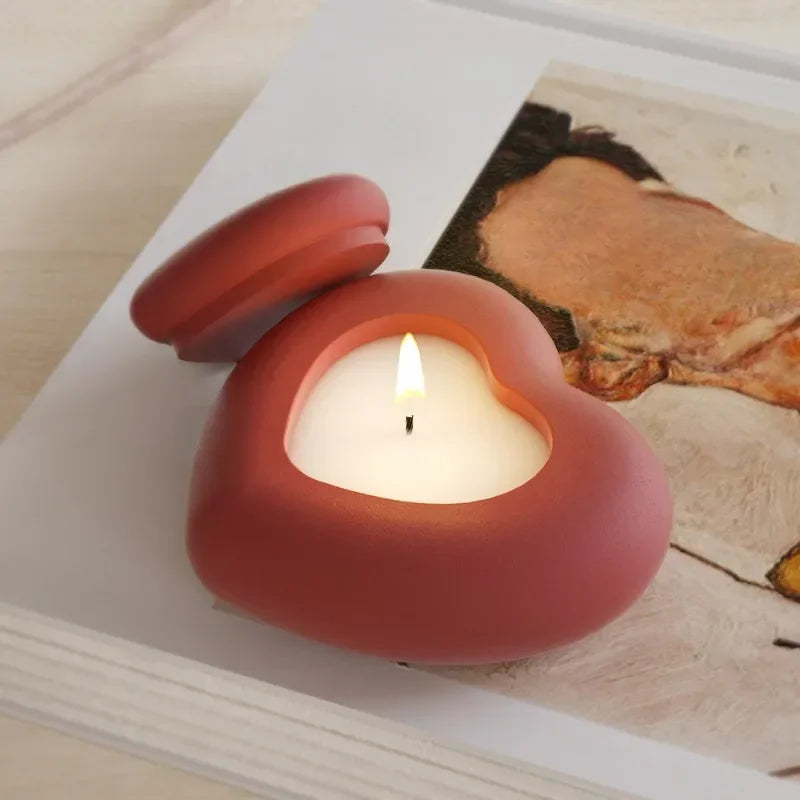 Heart Shape Silicone Mold – Candle, Soap & Resin Crafting