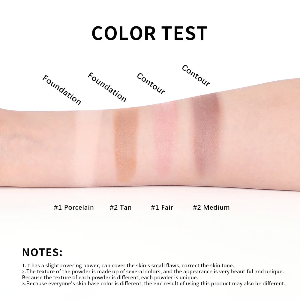 Baked Color Correcting Powder Foundation – Demi-Matte Finish