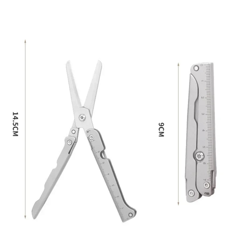 Stainless Steel Folding Mini Scissors | Portable Camping Tool