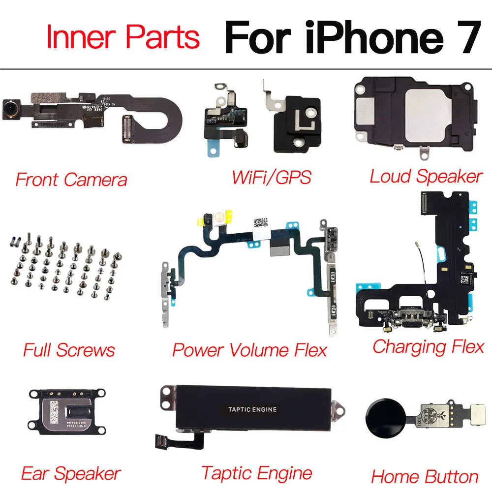 iPhone 7 Internal Parts Kit – Flex Cable, Camera & Speaker