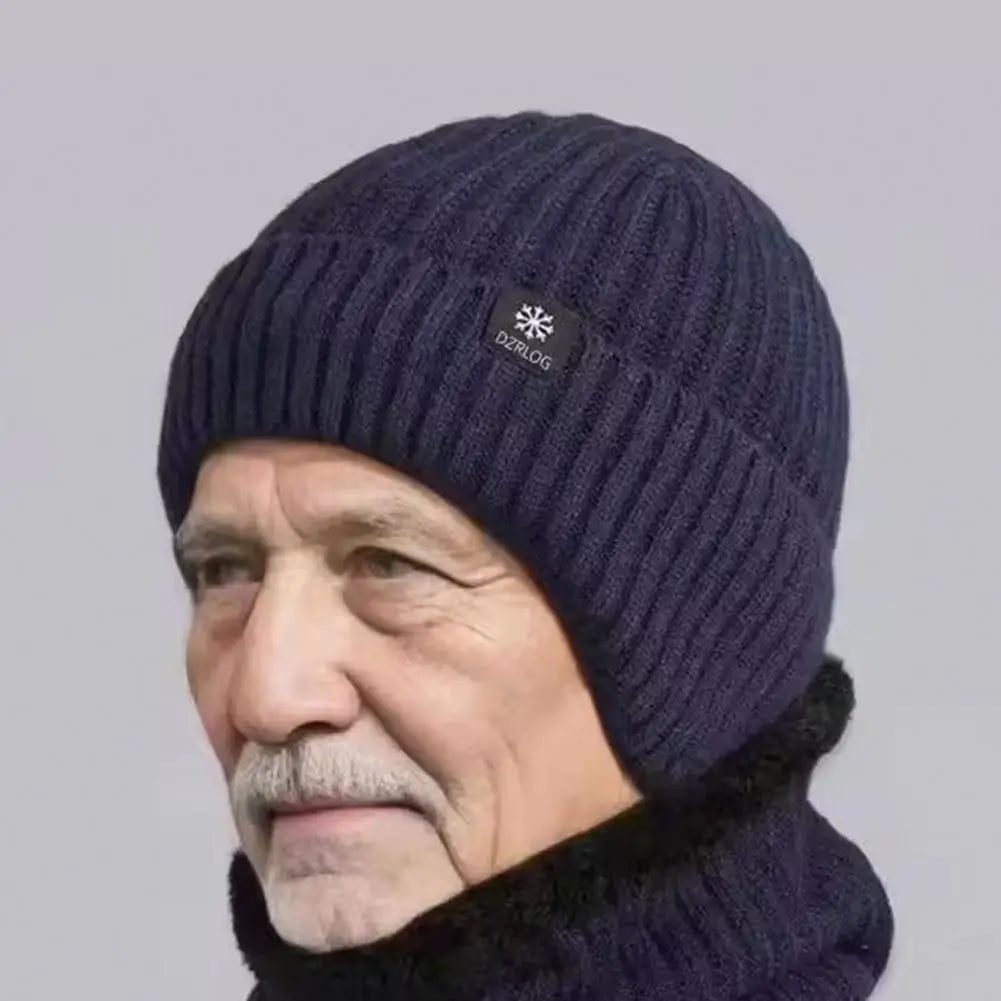 Winter Keep Warm Knitted Fabric Hat Adult Unisex Skullies Beanies