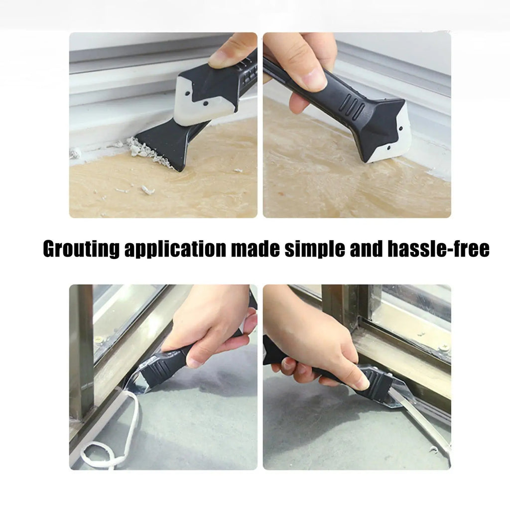 Retractable Silicone Caulking Tool Kit | Finishing & Smoothing