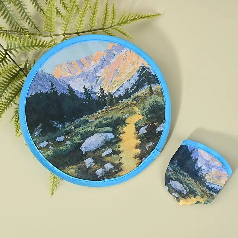 Round Foldable Hand Fan – Portable Pocket Cooling Fan