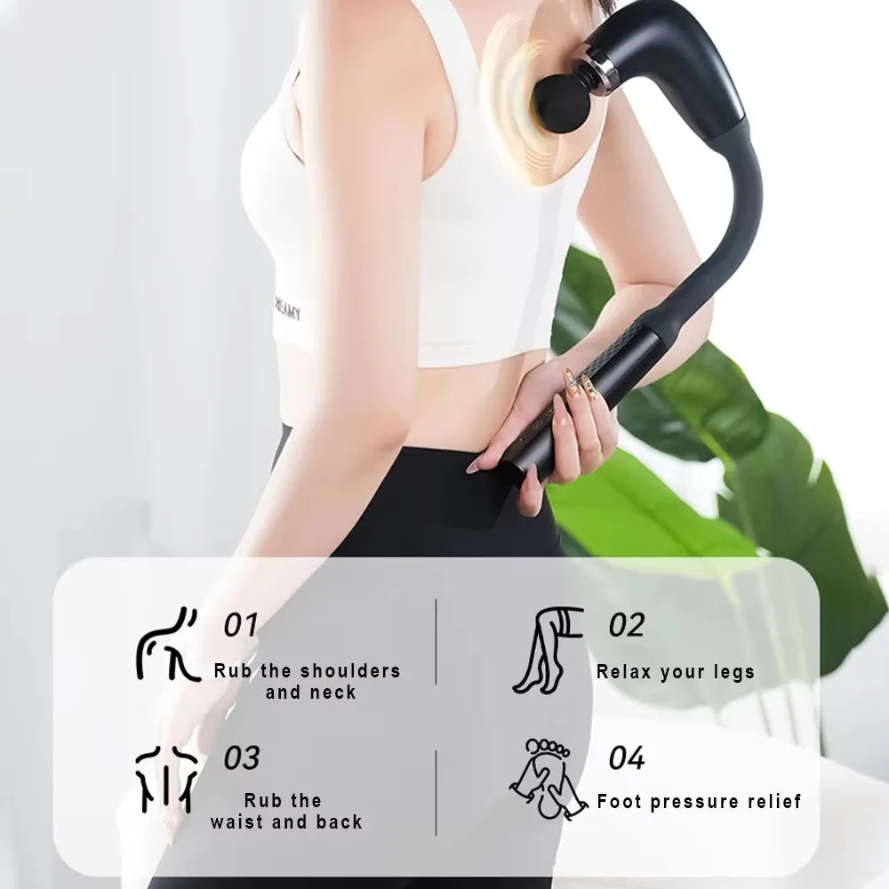 PAQIN Smart Fascia Gun – 9-Speed Handheld Muscle Massager