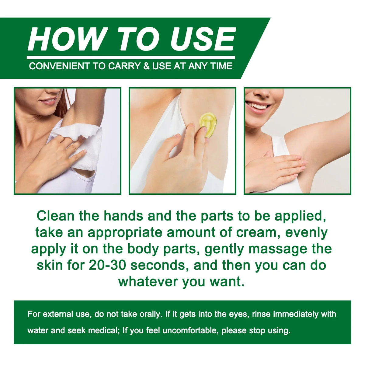 Antiperspirant Deodorant Cream for Men & Women – 10g