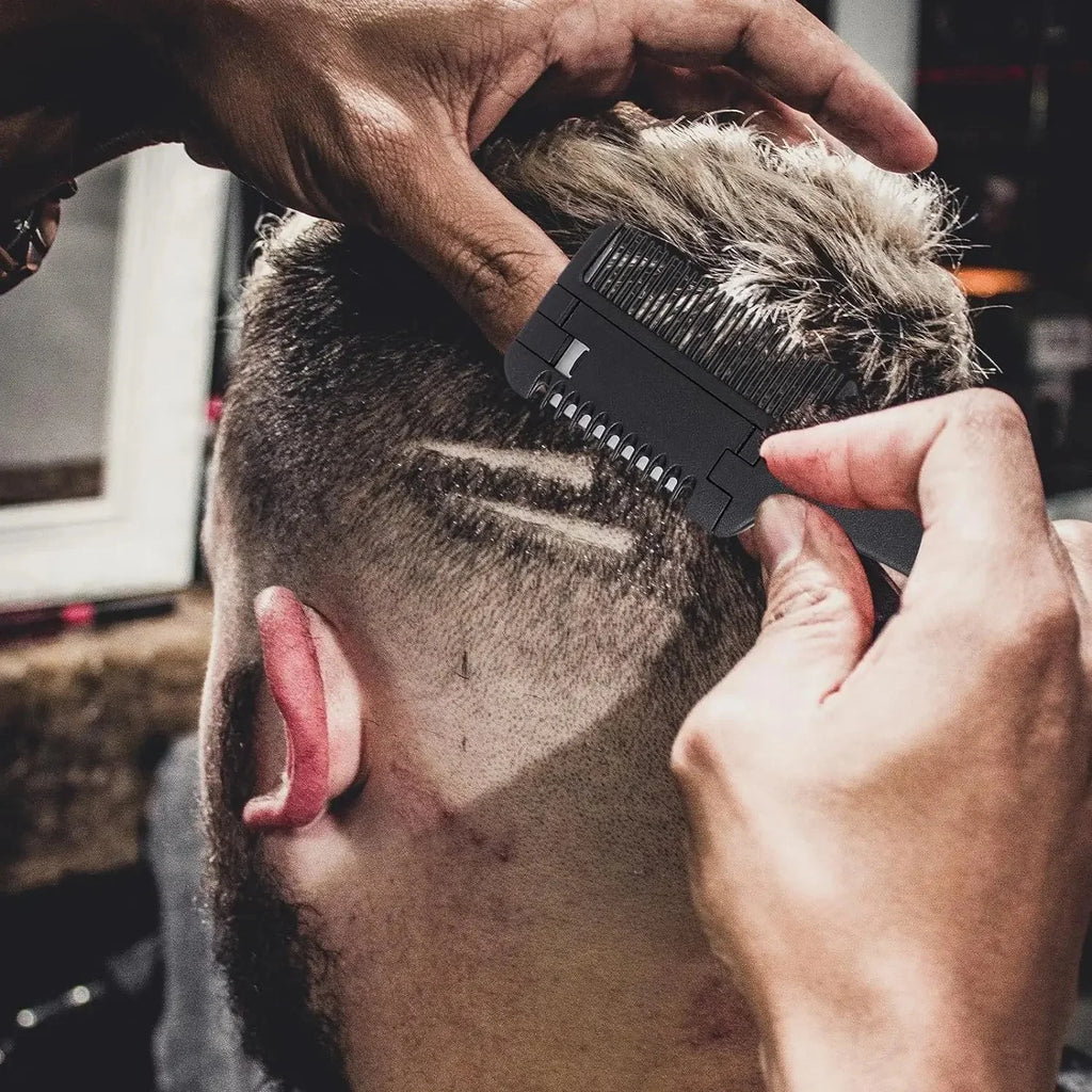 Portable Hair Thinning Comb | Double Edge Blade Self-Cut Tool