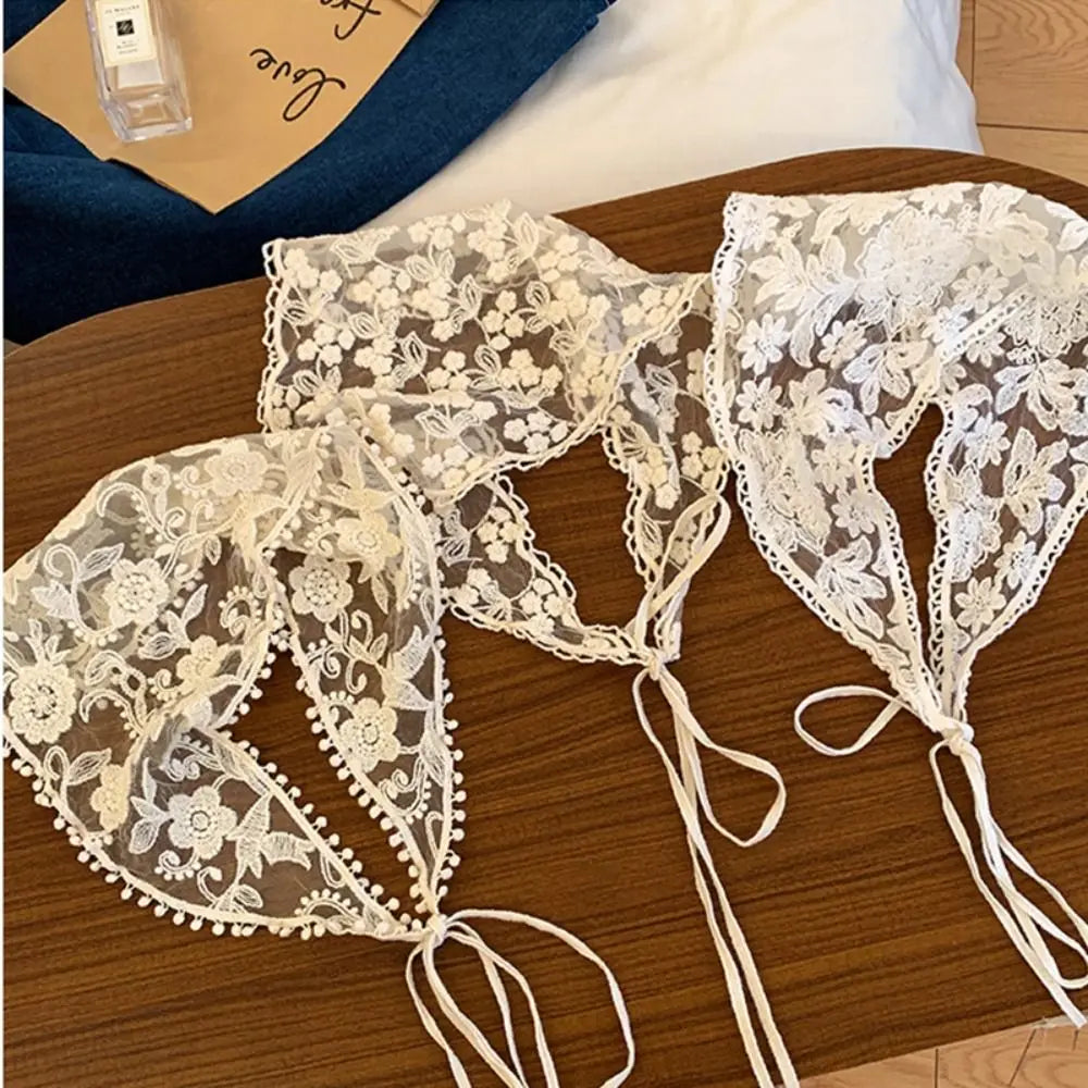 Vintage Boho Triangle Lace Hair Scarf Headband – Women & Girls