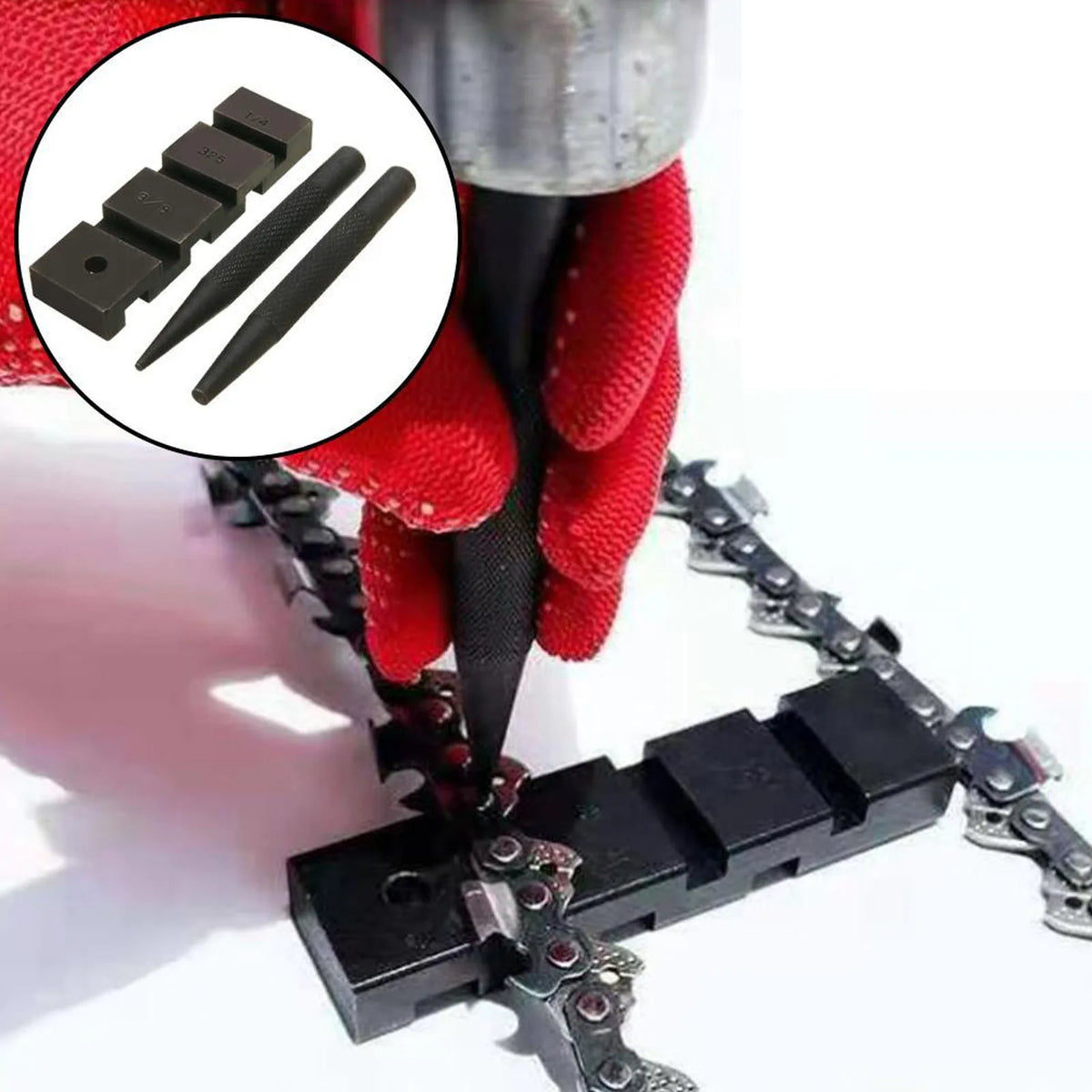 Portable Chainsaw Breaker Chain Anvil Punch Tool 10 Link Repair