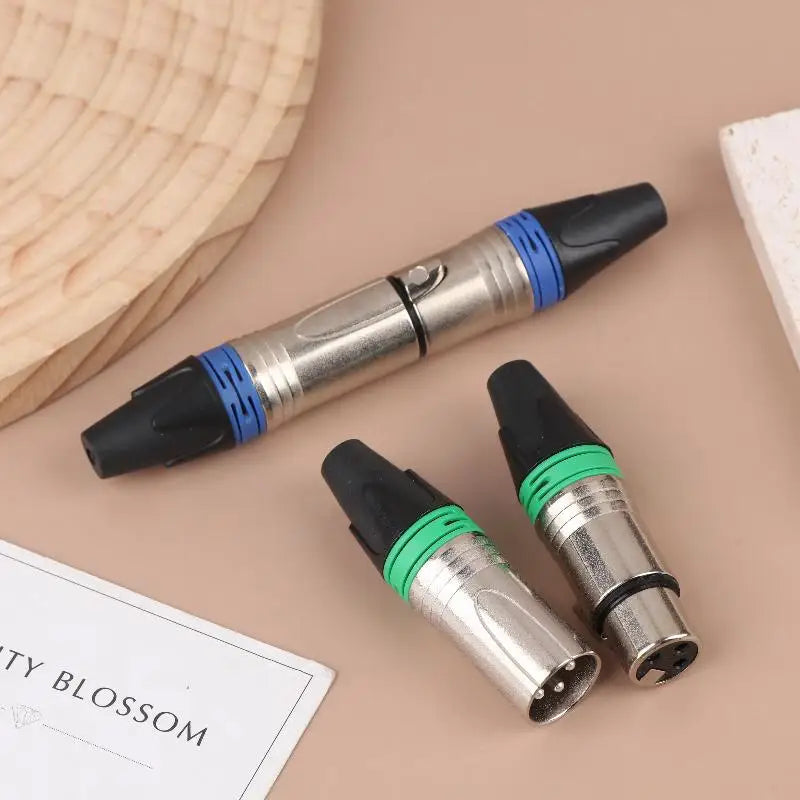 XLR Microphone Connector Adapter Male Female Plug Jack