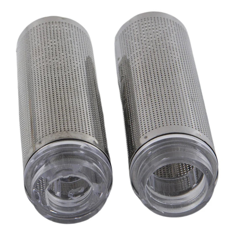 Aquarium Inflow Inlet Filter Stainless Basket Mesh Net Guard Fish