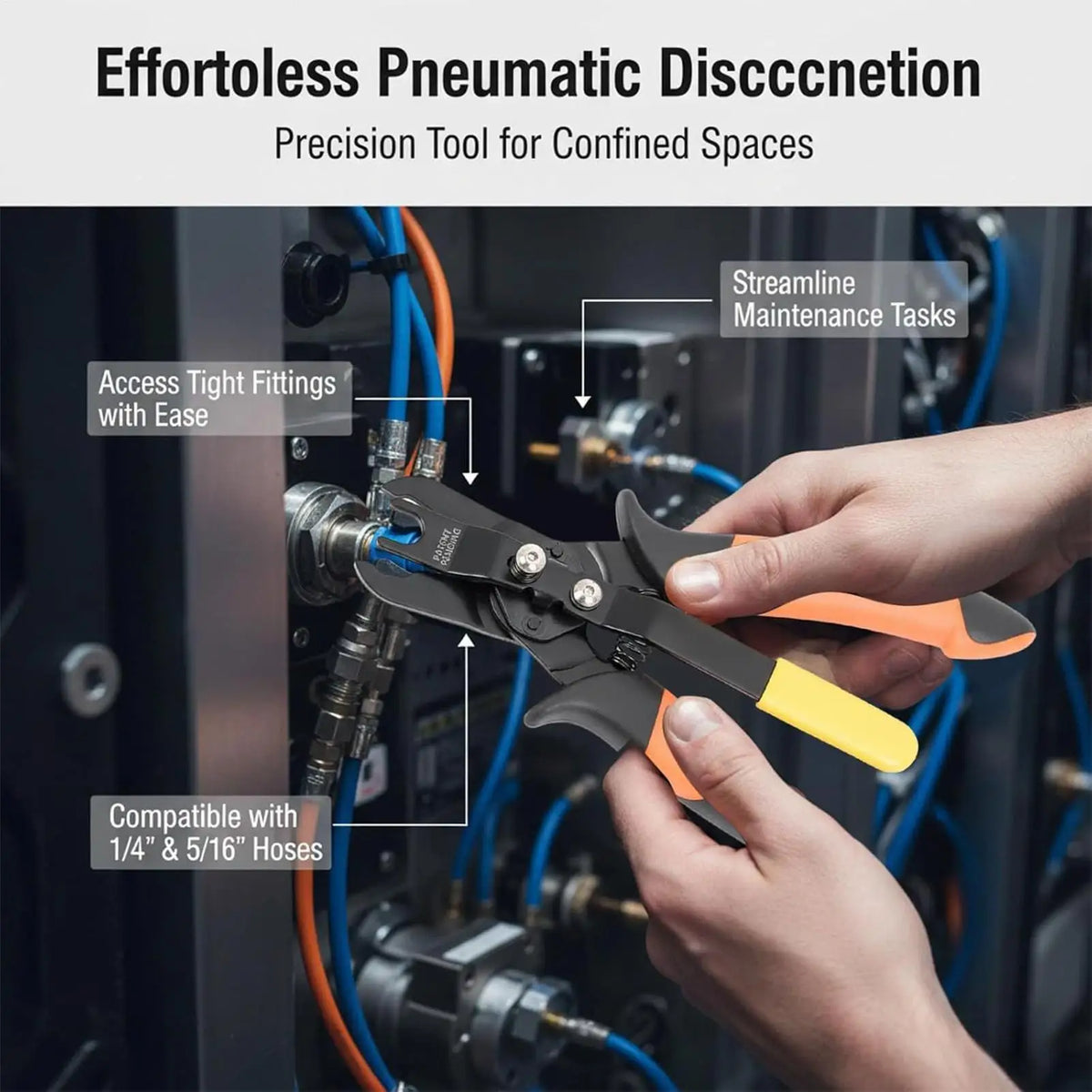 Pneumatic Disconnect Pliers | Push-to-Connect Fitting Removal Tool