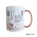 Crochet Aesthetic Funny Coffee Mug 330ml | Non-Slip Ceramic Cup