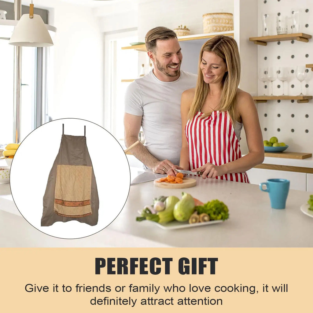 Funny Prank Apron with Surprise Pocket | Gag Gift for Men & Women