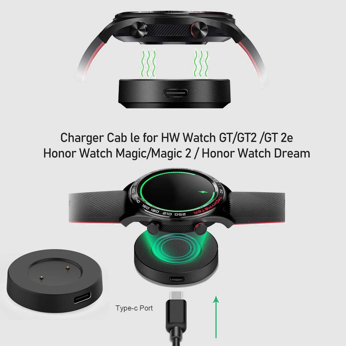 Huawei Watch GT GT2 GT2e Honor Magic USB Charger Cable