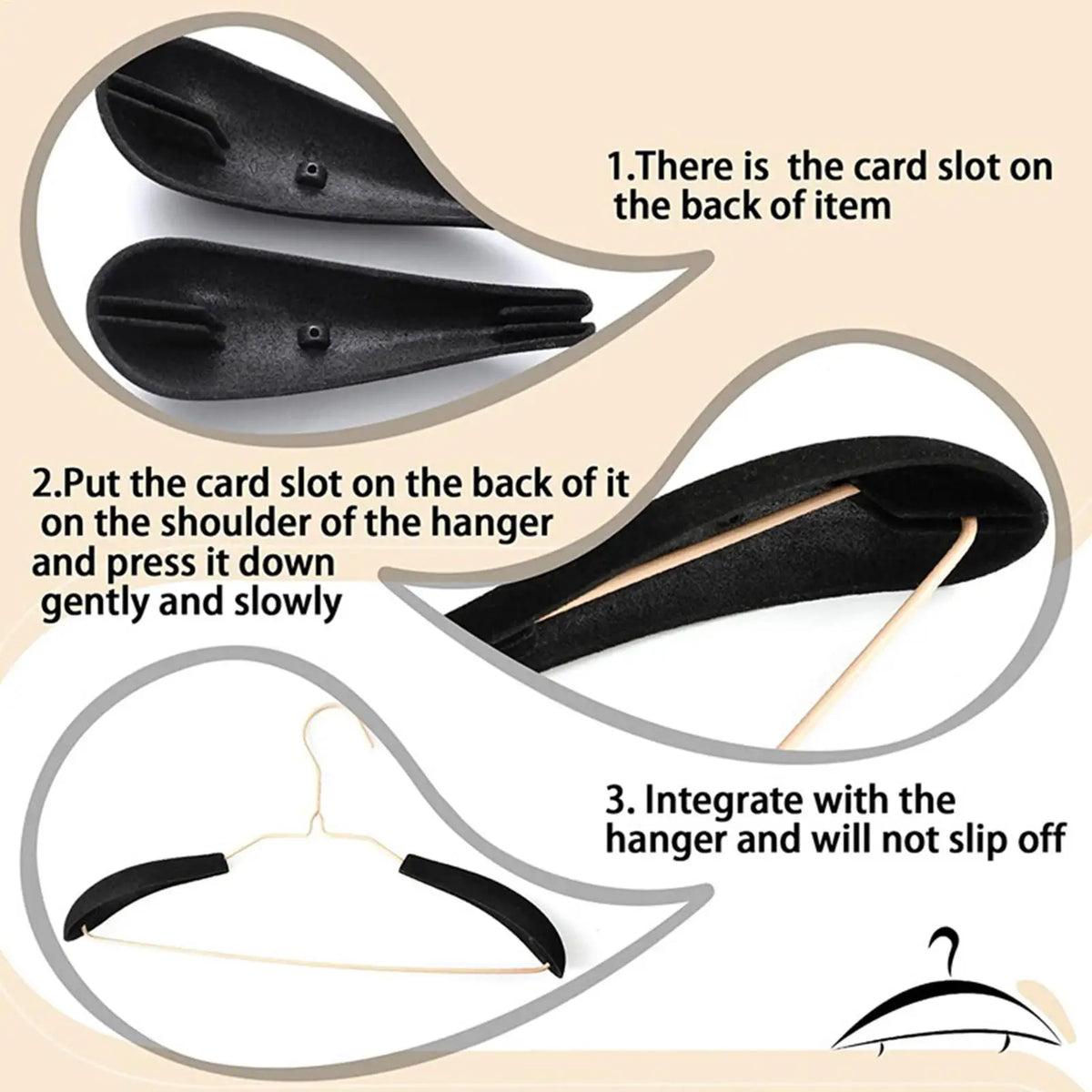 Velvet Hanger Shoulder Pads – Non-Slip Foam Cushion 10-Pack