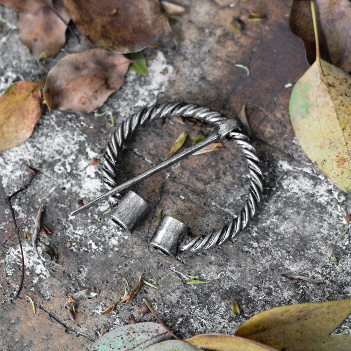 Nordic Viking Metal Brooch Pin – Scarf Clip for Coats & Suits
