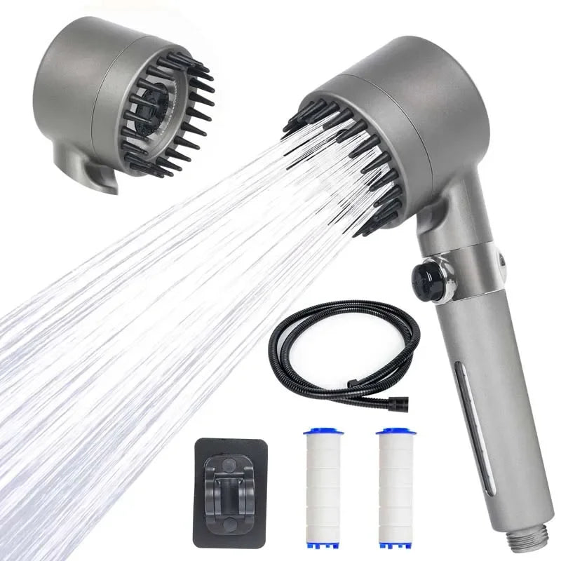 High Pressure Handheld Shower Head with Filter | 3 Spray Modes