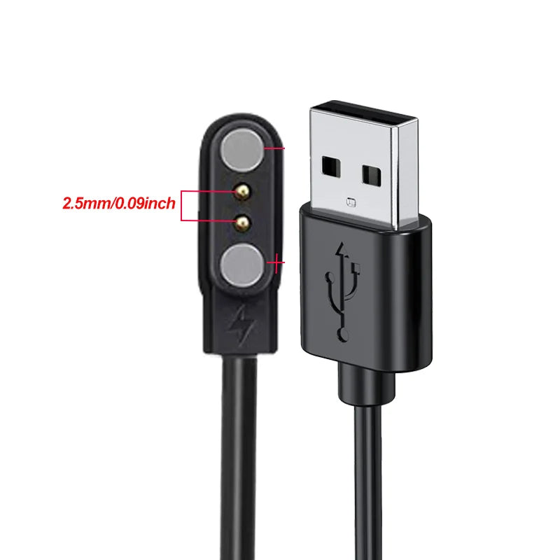 Magnetic USB Charger for Haylou LS01 LS02 HW12 HW16 Smartwatch