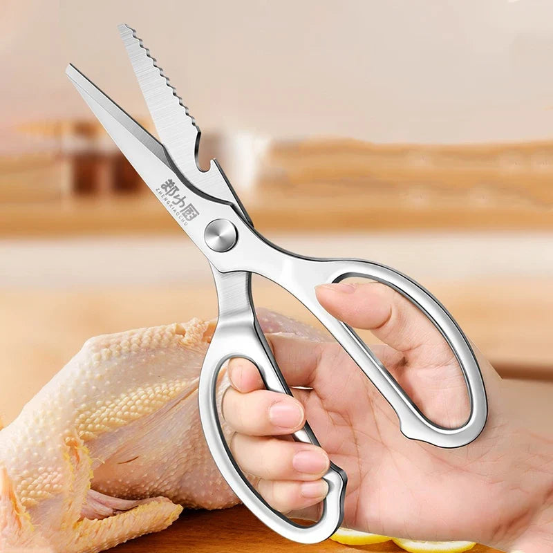 All-Steel Kitchen Scissors – Multi-Purpose Bone & Veggie Shears
