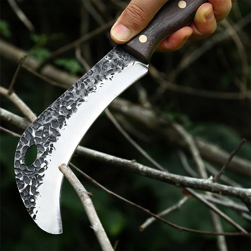 Hand Forged Stainless Steel Kitchen Knife – Wood Handle