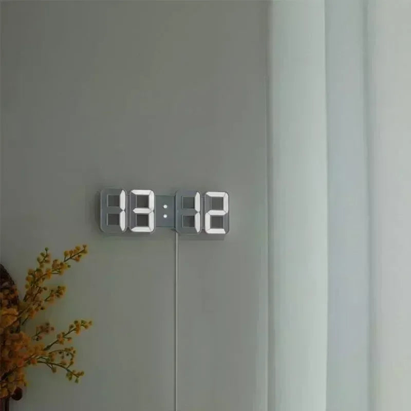 3D LED Digital Alarm Clock – Desk & Wall Home Decor