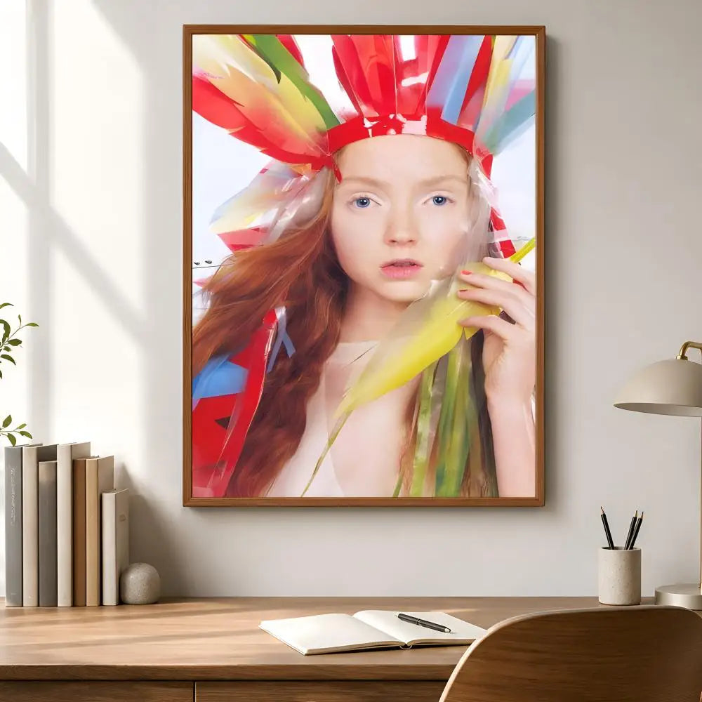 Lily Cole Fashion Poster – HD Waterproof PVC Wall Sticker